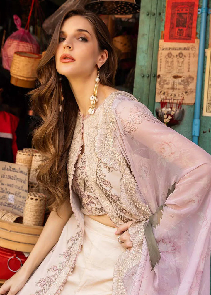 Zarqash Embroidered Lawn Suit Unstitched 3 Piece ZRQ25LL ZQLU 002 Ambrose - Summer Collection