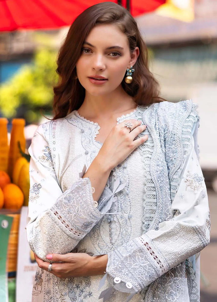 Zarqash Embroidered Lawn Suit Unstitched 3 Piece ZRQ25LL ZQLU 003 Anne - Summer Collection