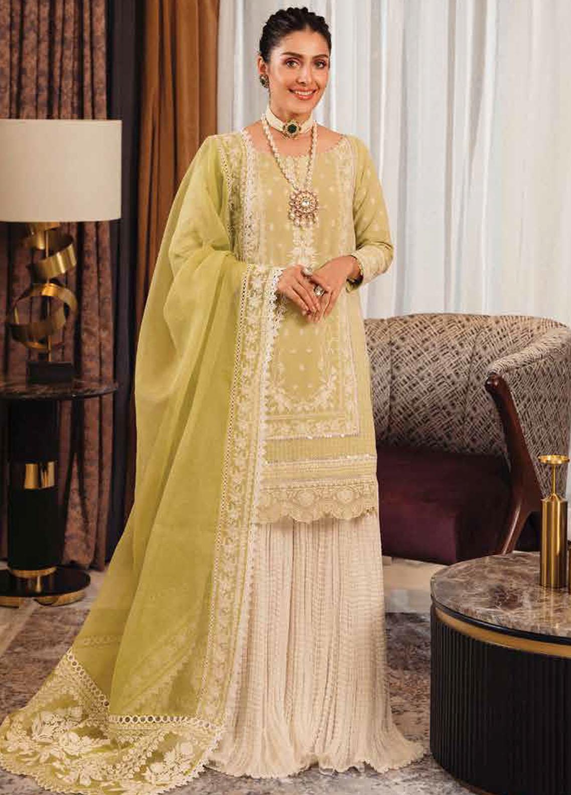 Zarqash Embroidered Lawn Suit Unstitched 3 Piece ZRQ25LL ZQLU 006 Daisy Belle - Summer Collection