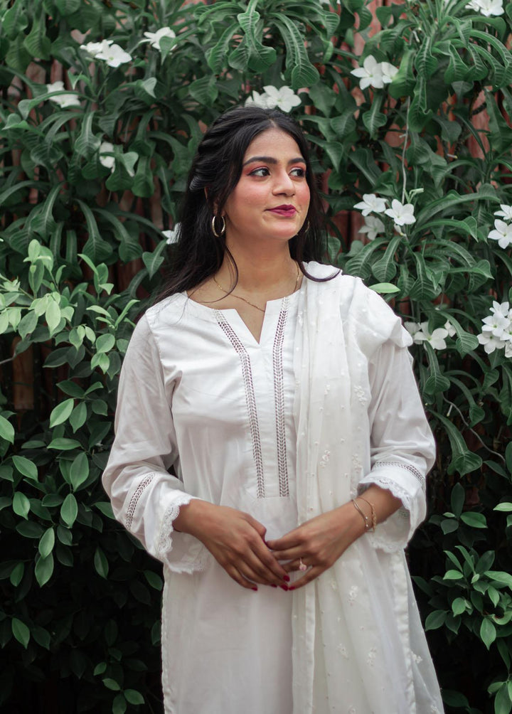 Zauk Pret Embroidered Cotton 3 Piece Suit ZK23F Pearl