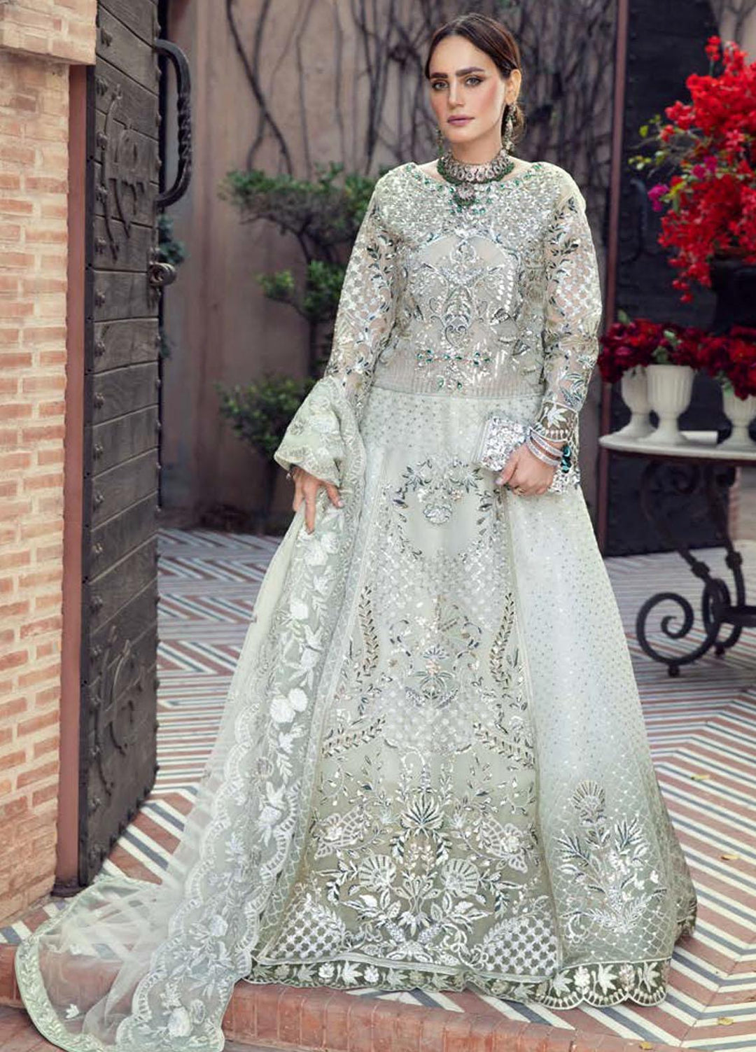Zeenat by Zebtan Embroidered Chiffon Suits Unstitched 3 Piece ZBT21-C8 ZN-07 - Luxury Collection