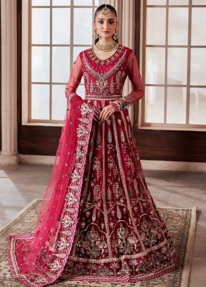 Zeenat by Zebtan Embroidered Net Suits Unstitched 3 Piece ZBT24Z ZN 05 Bahar - Formals Collection