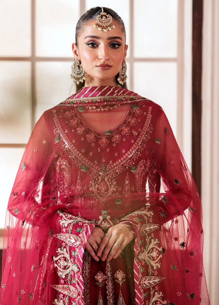 Zeenat by Zebtan Embroidered Net Suits Unstitched 3 Piece ZBT24Z ZN 05 Bahar - Formals Collection