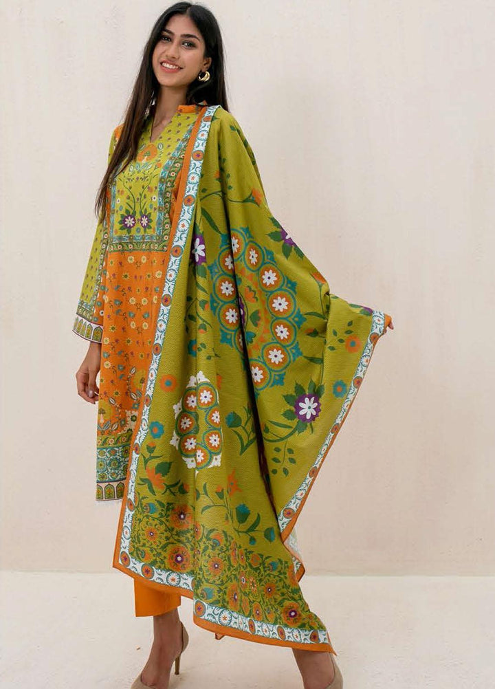 Zellbury Printed Cambric Suits Unstitched 3 Piece ZL21CB WUC21X30022 - Winter Collection