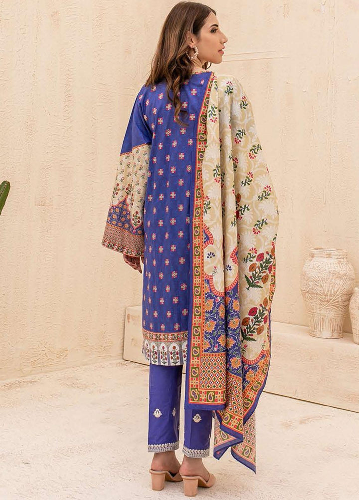 Zellbury Embroidered Cambric Suits Unstitched 3 Piece ZL21CB WUC21E30051 - Winter Collection