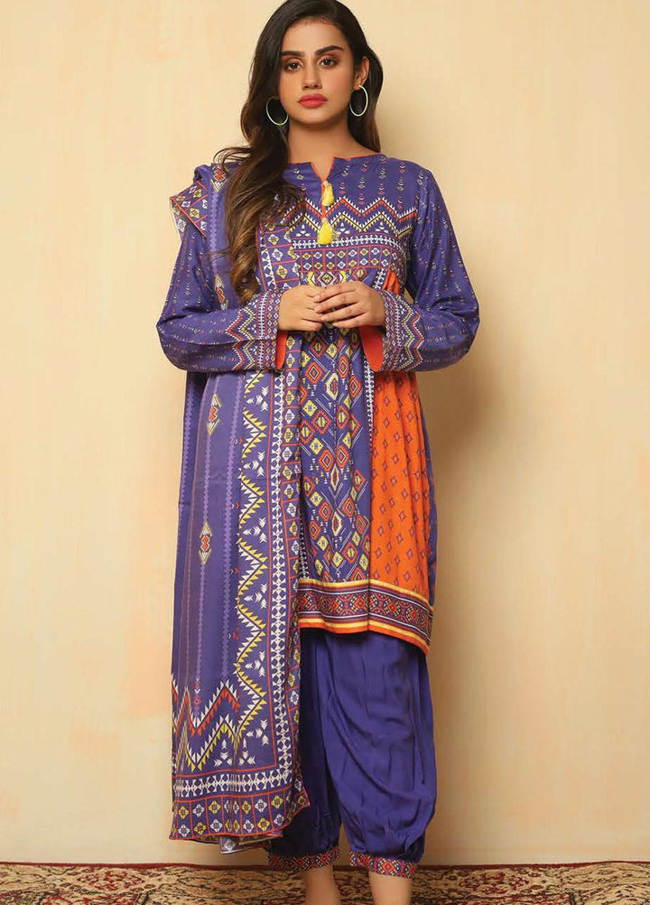 Zellbury Printed Viscose Suits Unstitched 2 Piece ZL21CB WUC21X20048 - Winter Collection
