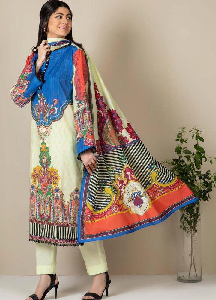 Zellbury Printed Lawn Suits Unstitched 3 Piece ZB21L-2 Wusc 852 - Summer Collection