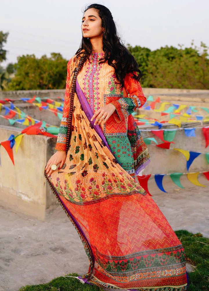 Zellbury Embroidered Lawn Suits Unstitched 2 Piece ZB21L-2 Wusce 824 - Summer Collection