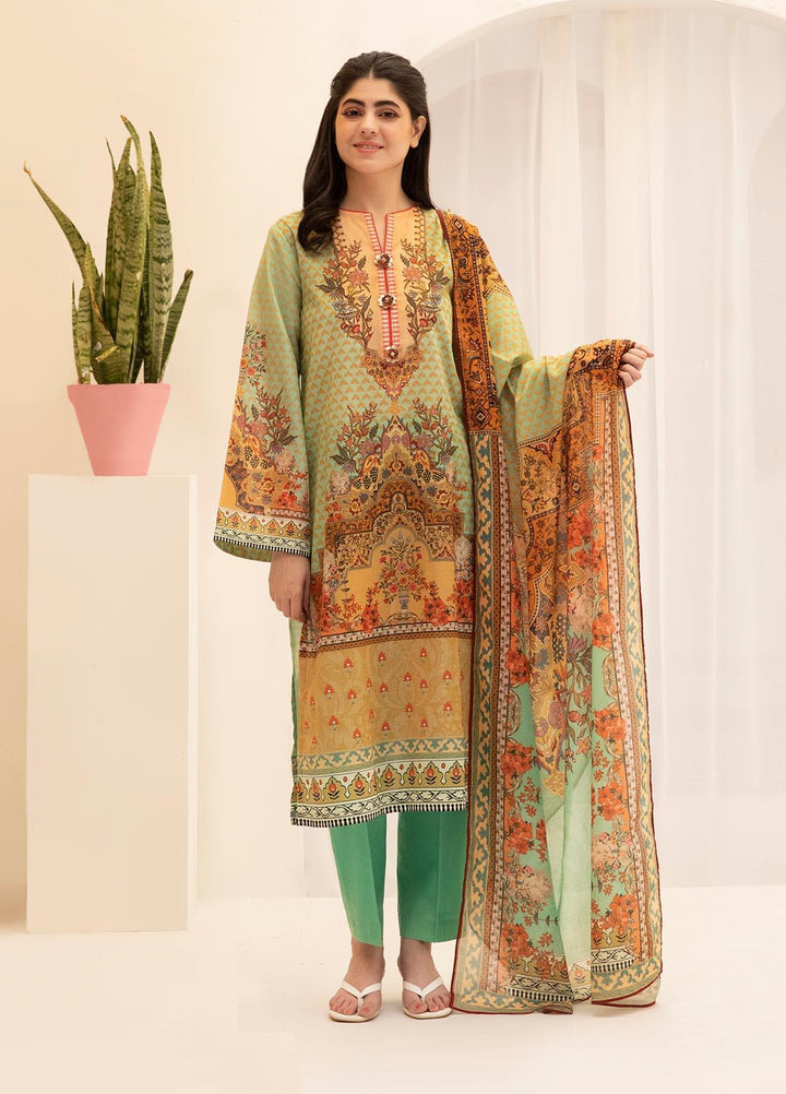 Zellbury Printed Lawn Suits Unstitched 3 Piece ZL21UL ZW-771 - Summer Collection