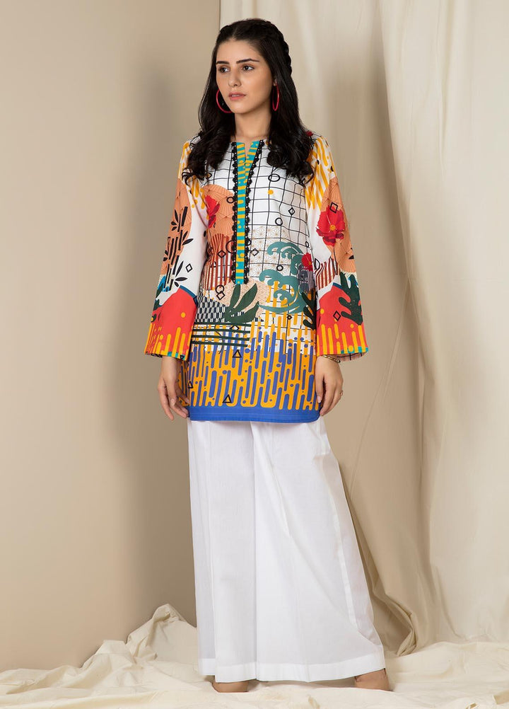 Zellbury Printed Lawn  Unstitched Kurties ZL21UL ZW-800 - Summer Collection