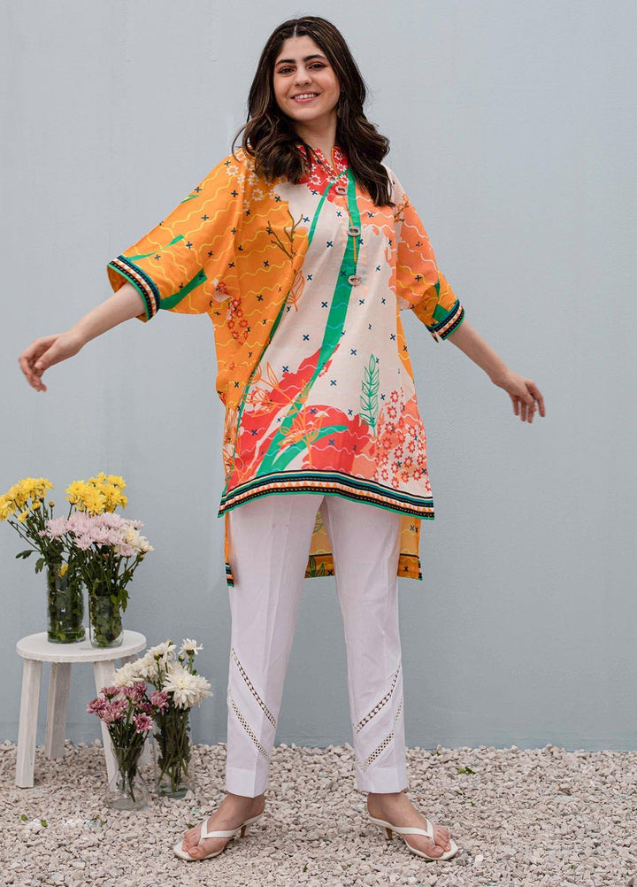Zellbury Printed Lawn  Unstitched Kurties ZL21UL ZW-901 - Summer Collection