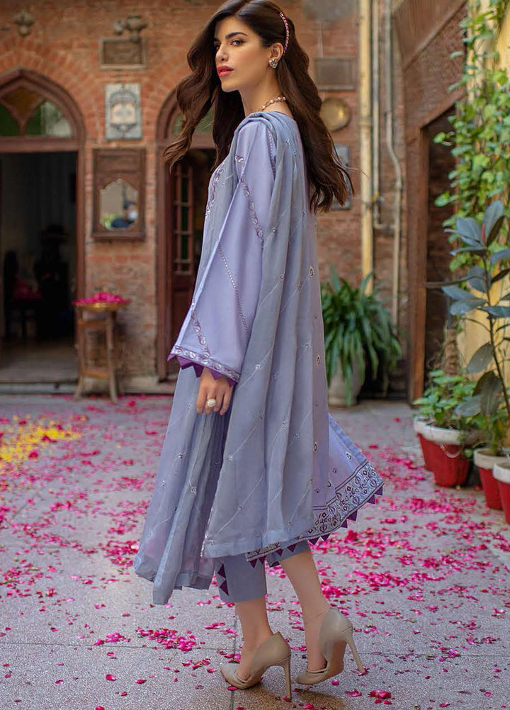 Zellbury Embroidered Lawn Suits Unstitched 3 Piece ZL21L ZW-001 - Luxury Collection