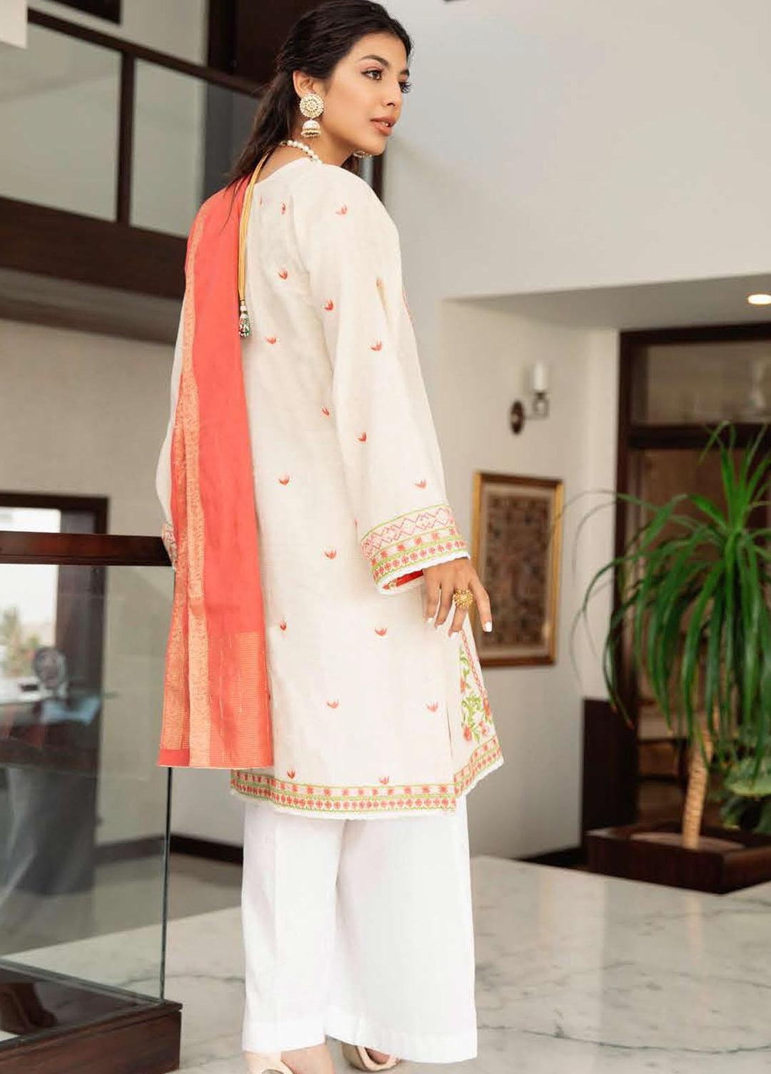Zellbury Embroidered Lawn Suits Unstitched 3 Piece ZL21L ZW-894 - Luxury Collection