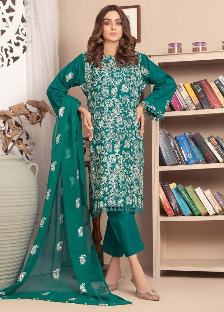 Zenia By Fine Tex Embroidered Lawn Suits Unstitched 3 Piece FNT22Z 05 - Summer Collection