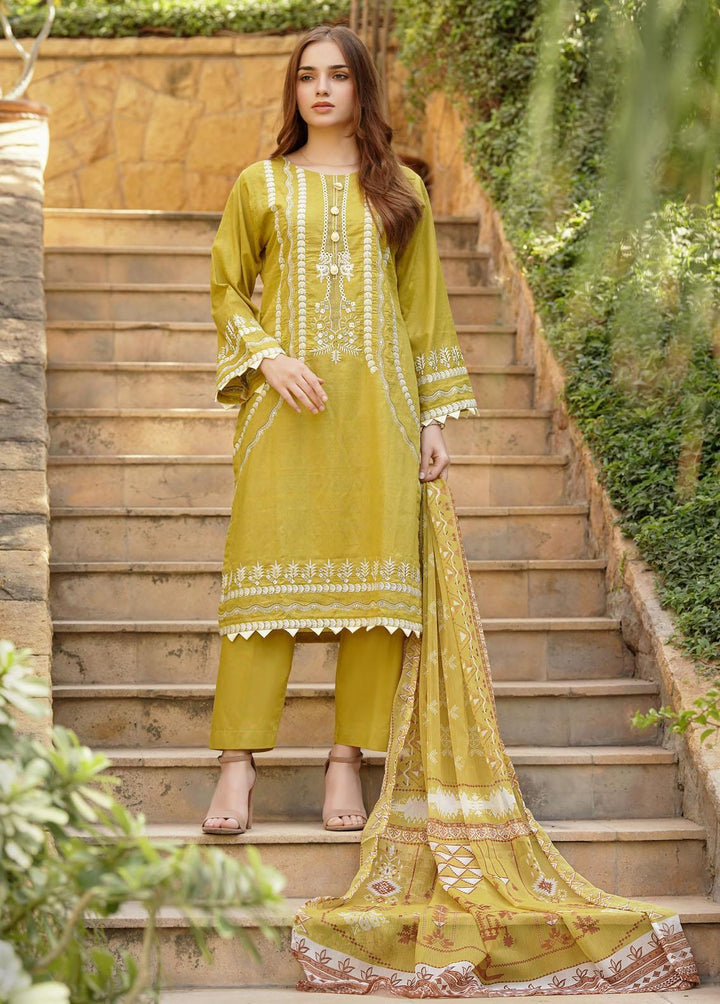 Zenia By Fine Tex Embroidered Cotton Suits Unstitched 3 Piece FNT22-Z4 ZC-01 - Winter Collection