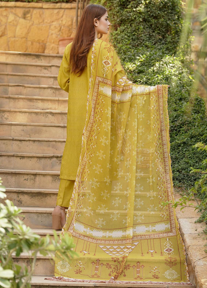 Zenia By Fine Tex Embroidered Cotton Suits Unstitched 3 Piece FNT22-Z4 ZC-01 - Winter Collection