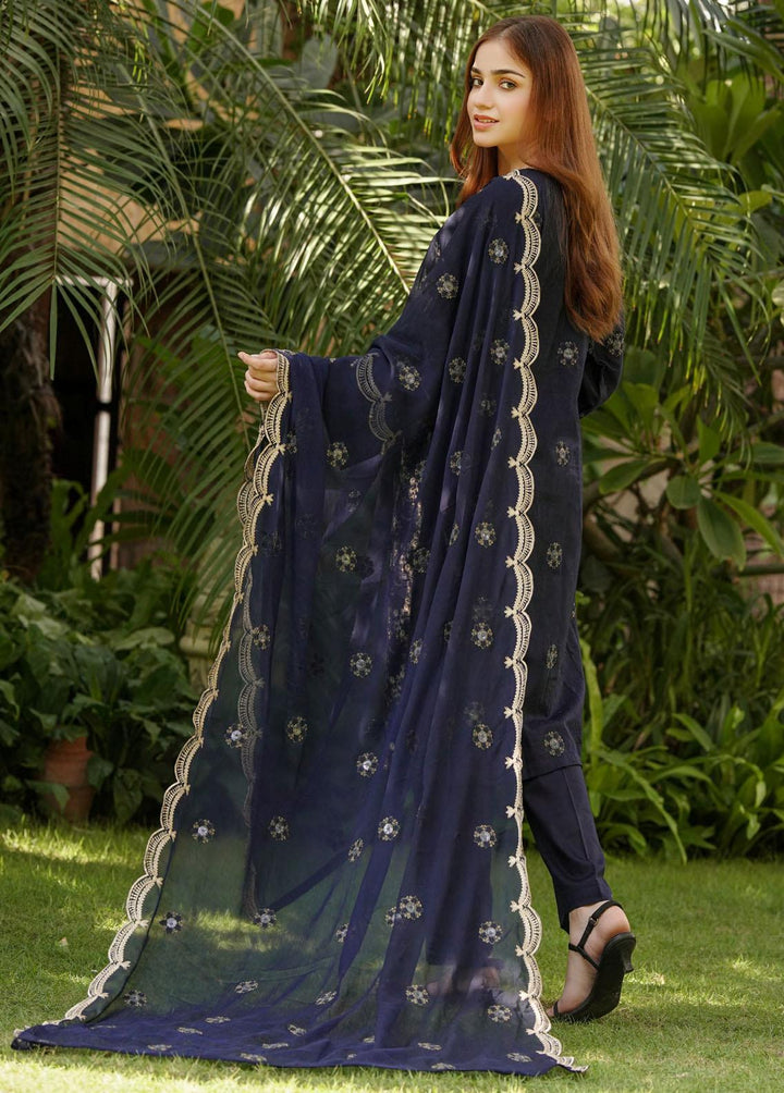 Zenia By Fine Tex Embroidered Cotton Suits Unstitched 3 Piece FNT22-Z4 ZC-03 - Winter Collection