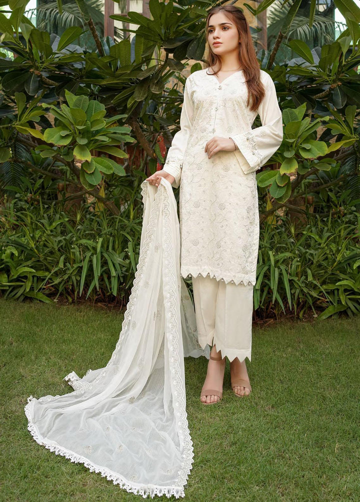Zenia By Fine Tex Embroidered Cotton Suits Unstitched 3 Piece FNT22-Z4 ZC-04 - Winter Collection