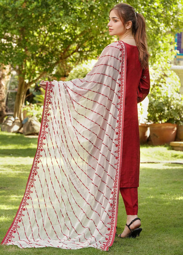 Zenia By Fine Tex Embroidered Cotton Suits Unstitched 3 Piece FNT22-Z4 ZC-06 - Winter Collection