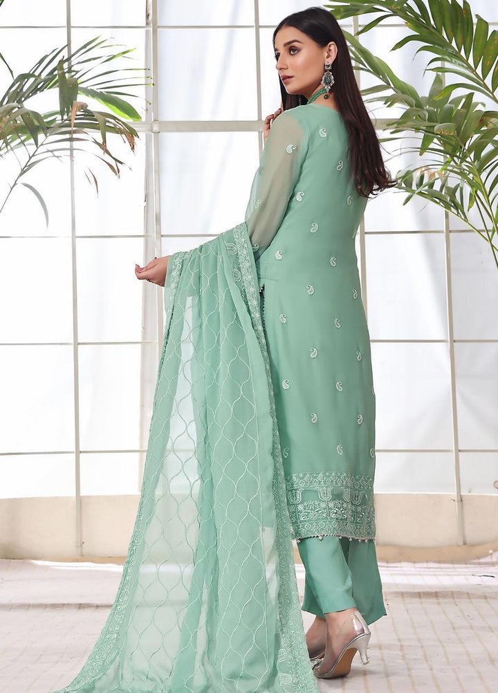 Zenia By Fine Tex Embroidered Chiffon Suits Unstitched 4 Piece FNT23ZC ZC-05 - Festive Collection
