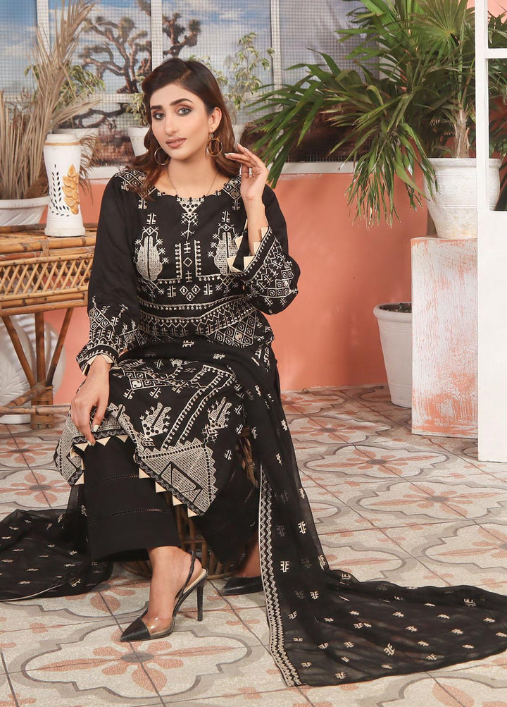 Zenia By Fine Tex Embroidered Lawn Suits Unstitched 3 Piece FNT22-Z3 ZC-02 - Summer Collection