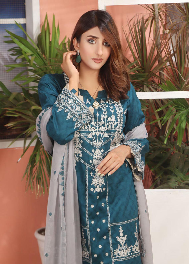 Zenia By Fine Tex Embroidered Lawn Suits Unstitched 3 Piece FNT22-Z3 ZC-06 - Summer Collection
