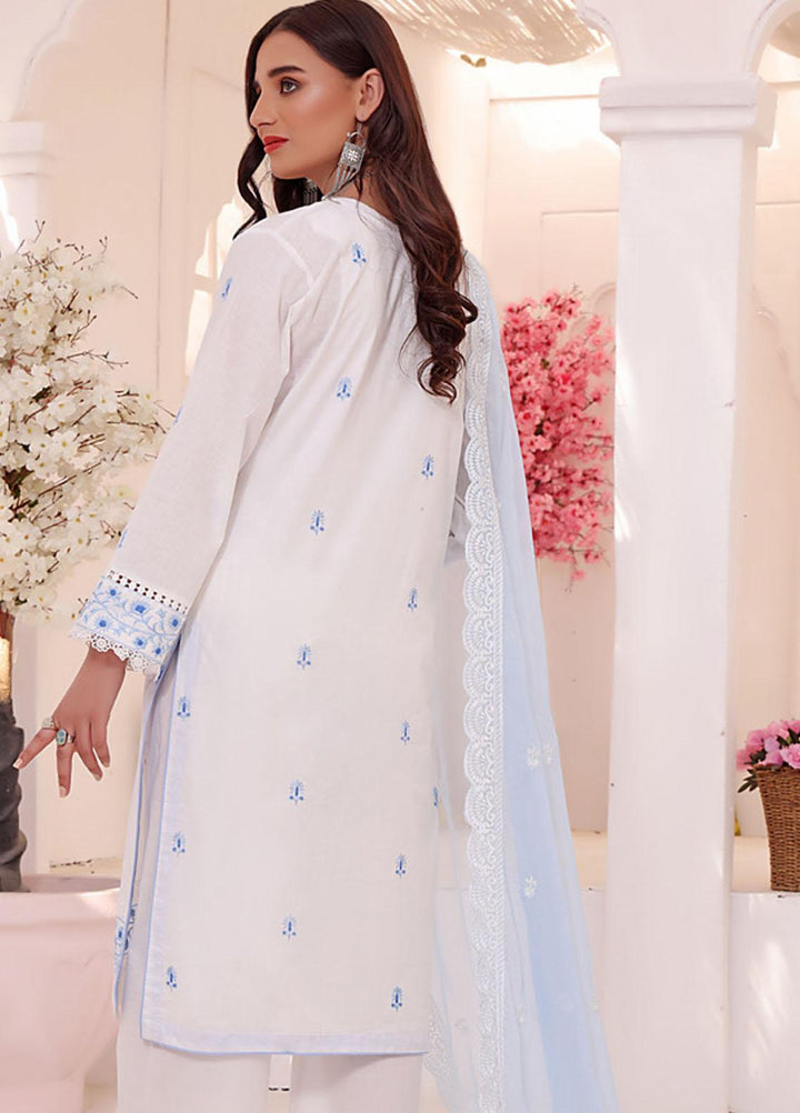 Zenia By Fine Tex Embroidered Lawn Suits Unstitched 3 Piece FNT23-Z6 ZC-01 - Summer Collection