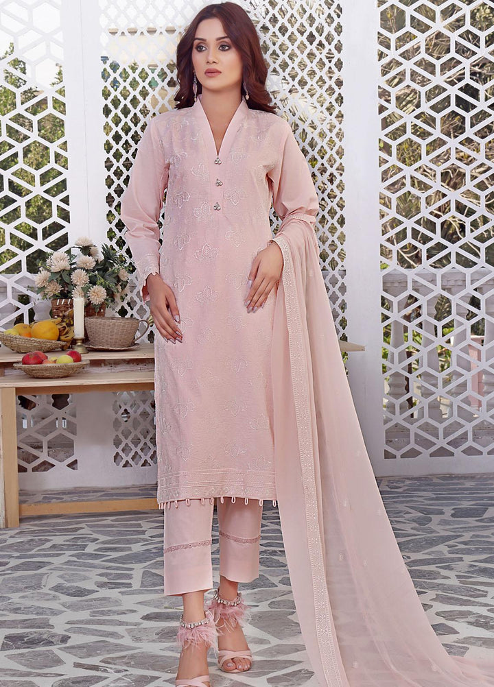 Zenia By Fine Tex Embroidered Lawn Suits Unstitched 3 Piece FNT23-Z5 ZC-05 - Summer Collection