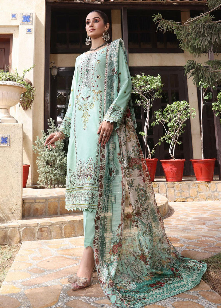 Fine Tex Embroidered Lawn Suits Unstitched 3 Piece FNT23-Z7 ZC-02 - Summer Collection