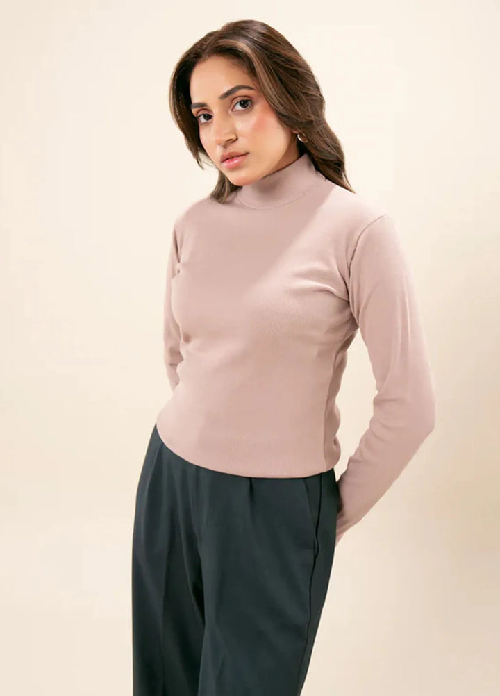 Zenyre Pret Western Ribbed 1 Piece Mock Neck Top