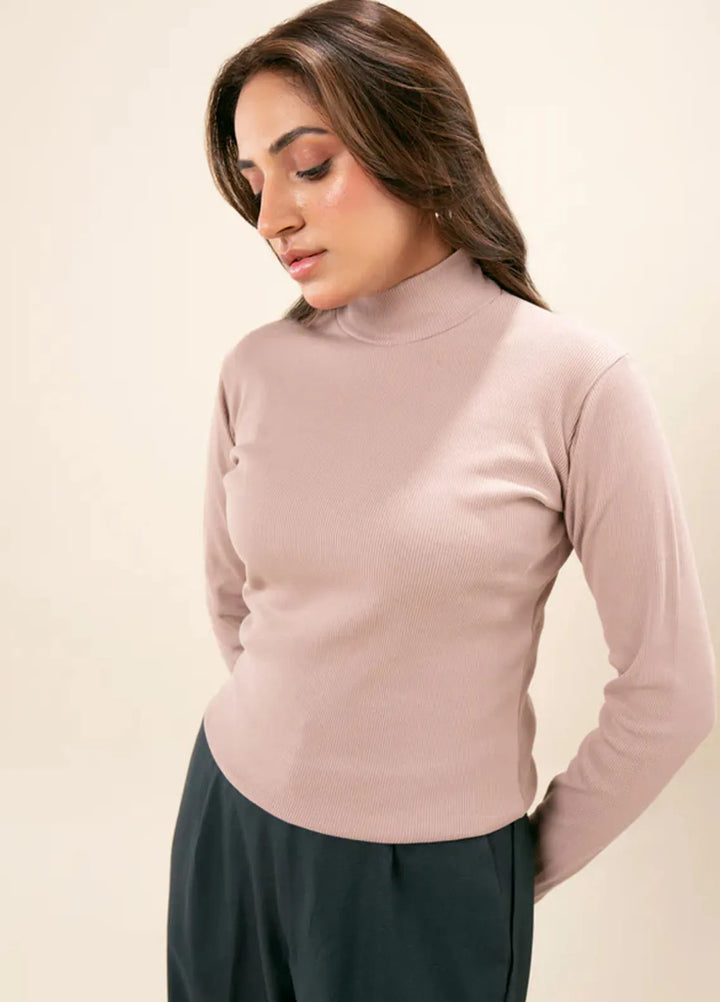 Zenyre Pret Western Ribbed 1 Piece Mock Neck Top