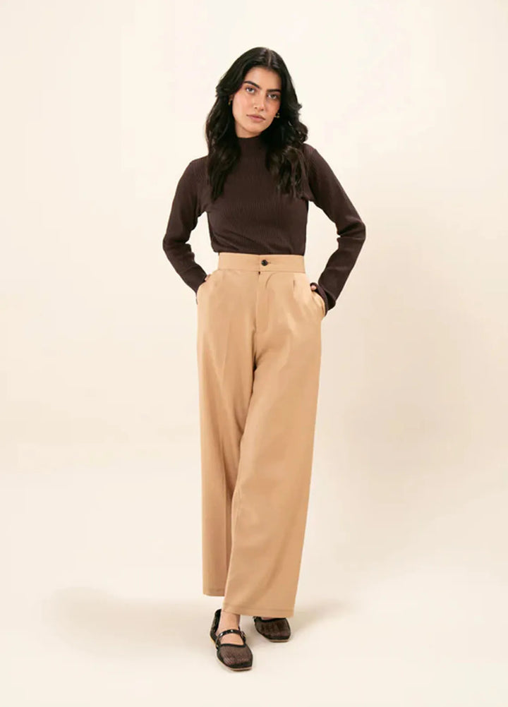 Zenyre Pret Western Ribbed 1 Piece Two Toned Mock Neck Top