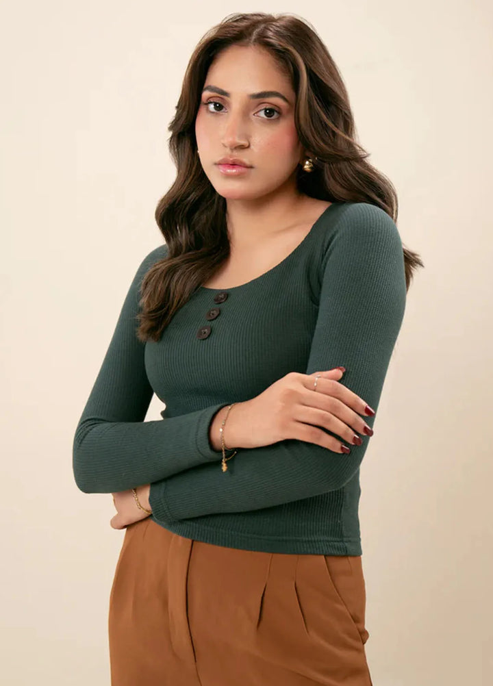 Zenyre Pret Western Waffle 1 Piece Neck Top