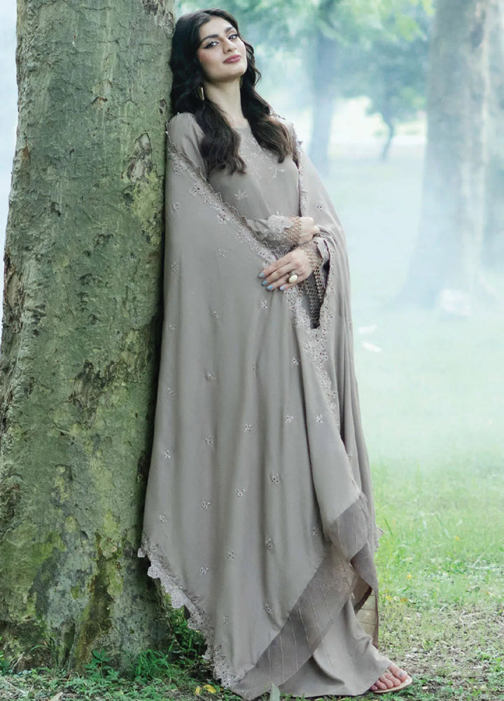 Zephyr By Humdum Embroidered Wool Suit Unstitched 3 Piece HD24Z D-10 - Winter Collection