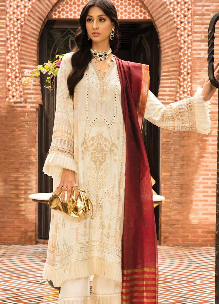 Zinnia by Rang Rasiya Embroidered Linen Suits Unstitched 3 Piece RR21ZN ALLURE-01 - Winter Collection