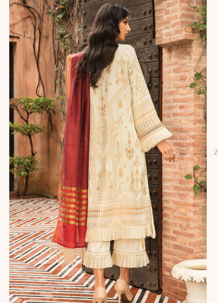 Zinnia by Rang Rasiya Embroidered Linen Suits Unstitched 3 Piece RR21ZN ALLURE-01 - Winter Collection