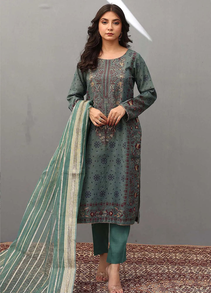 Ziphyer Pret Galaxy Check 3 Piece Suit Green Aura