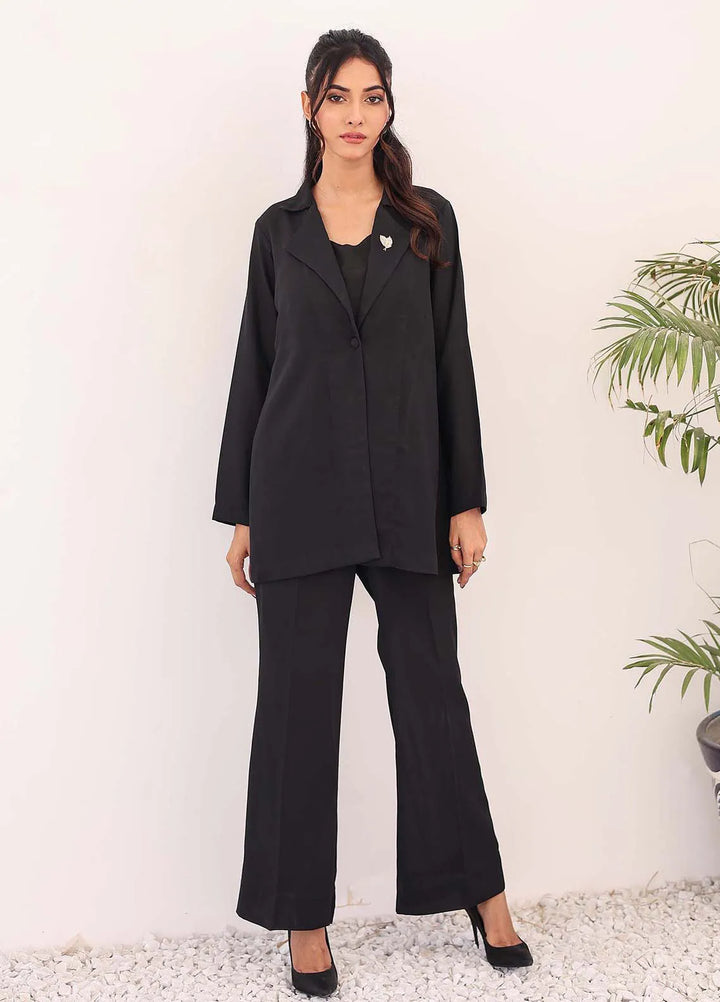 Ziphyer Pret Georgette 2 Piece Suit Black Beat