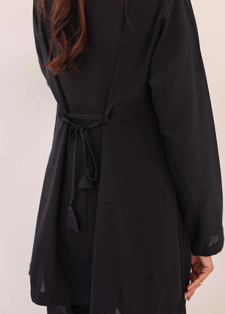 Ziphyer Pret Georgette 2 Piece Suit Black Beat