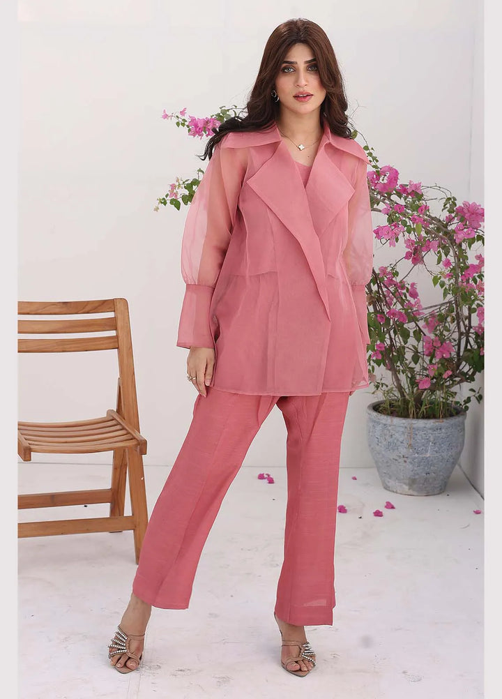 Ziphyer Pret Pure Organza 3 Piece Suit Blush Pink