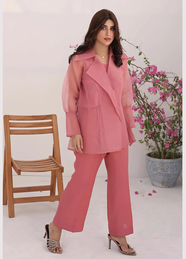 Ziphyer Pret Pure Organza 3 Piece Suit Blush Pink