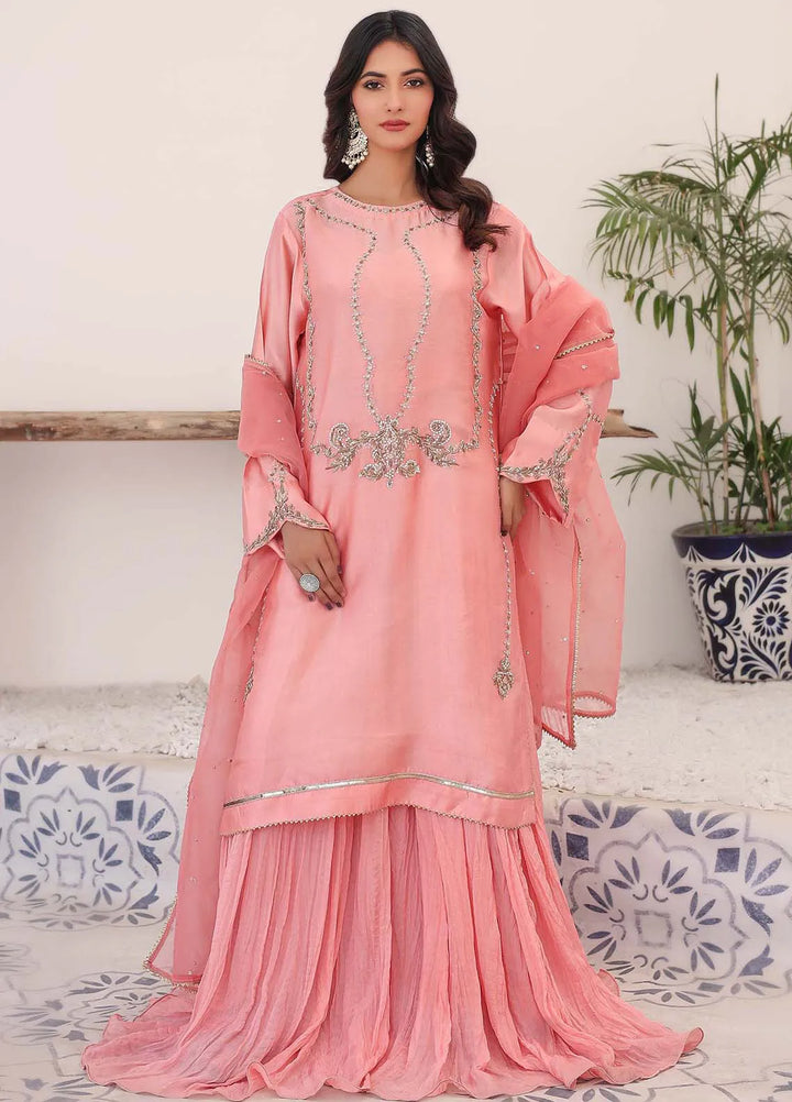 Ziphyer Pret Sheesha Silk 2 Piece Suit Nazakat