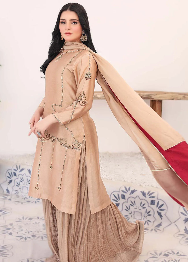 Ziphyer Pret Sheesha Silk 2 Piece Suit Tahzeeb