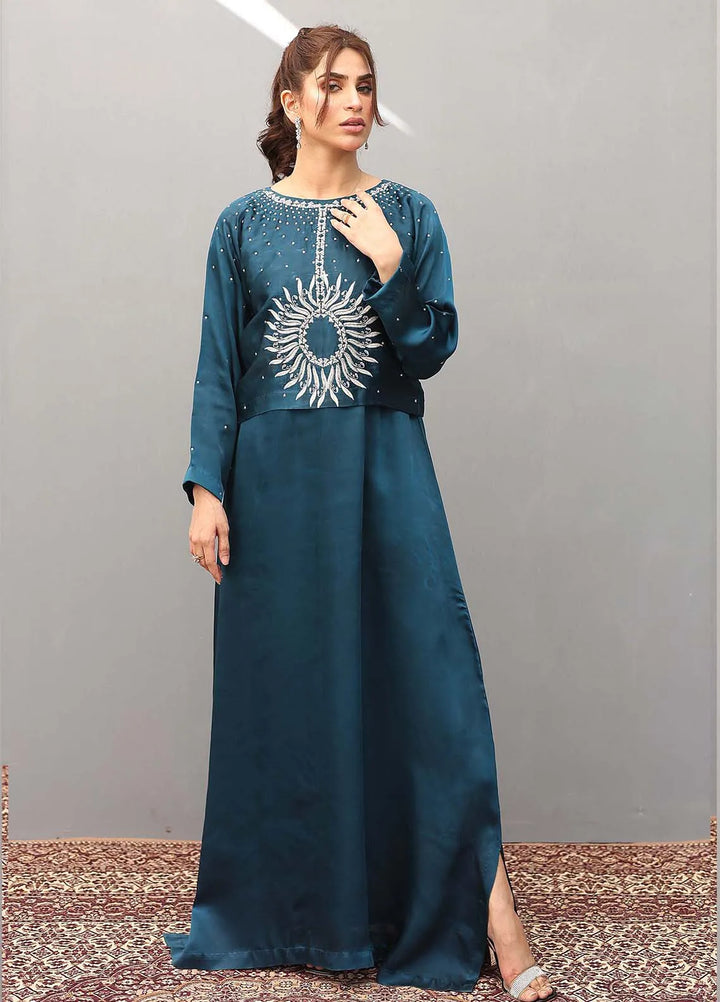 Ziphyer Pret Short Silk Kaftan Mint Frost