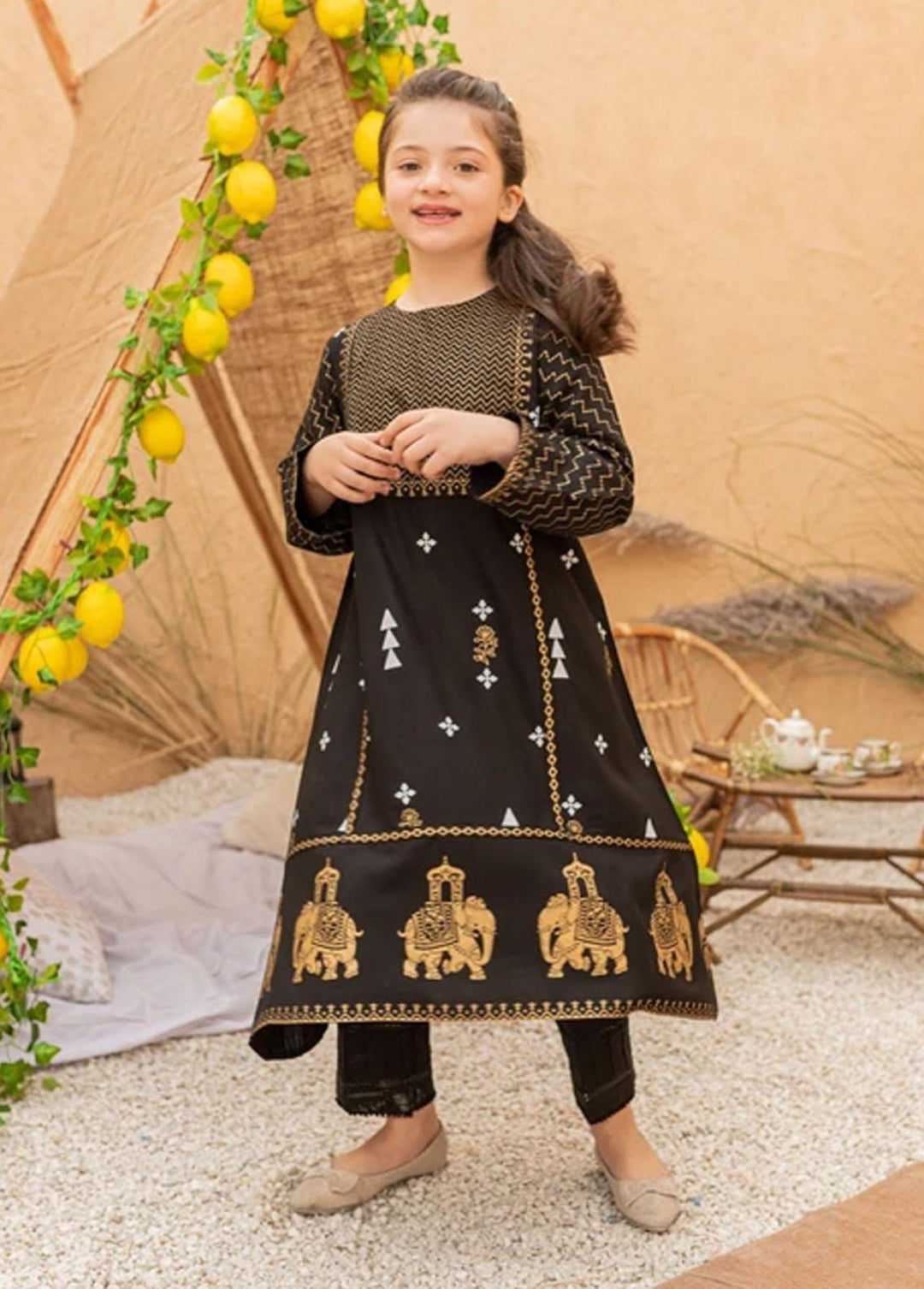 Ziva Viscose Fancy Pret Top for Girls - ZA21FW Gulaal