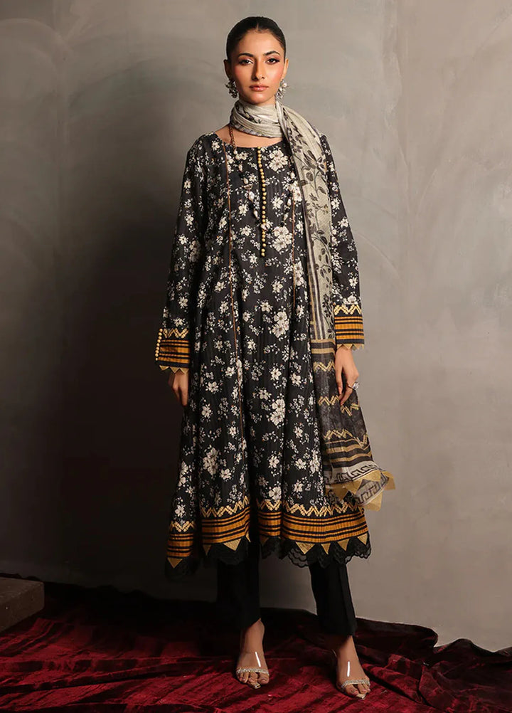 Zlooms Printed Dobby Cotton Suit Unstitched 3 Piece ZL25-C08-01 - Summer Collection