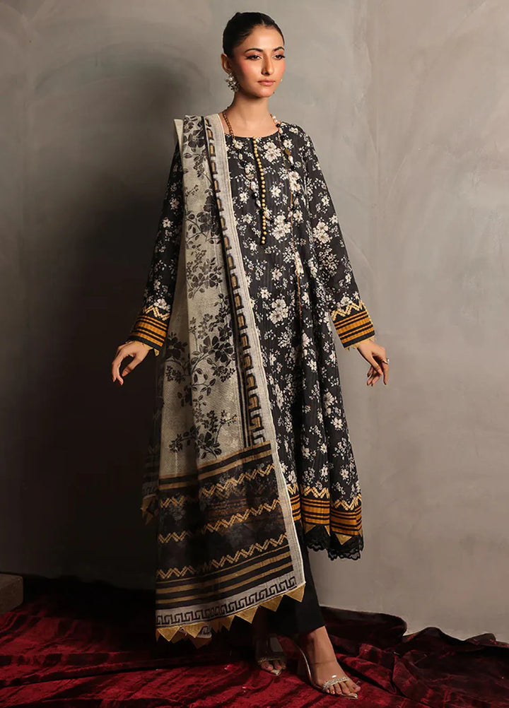 Zlooms Printed Dobby Cotton Suit Unstitched 3 Piece ZL25-C08-01 - Summer Collection