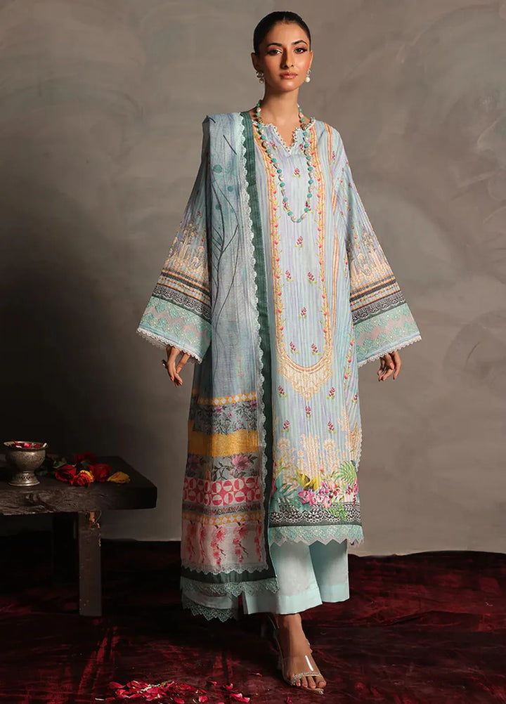 Zlooms Printed Dobby Cotton Suit Unstitched 3 Piece ZL25-C08-03 - Summer Collection