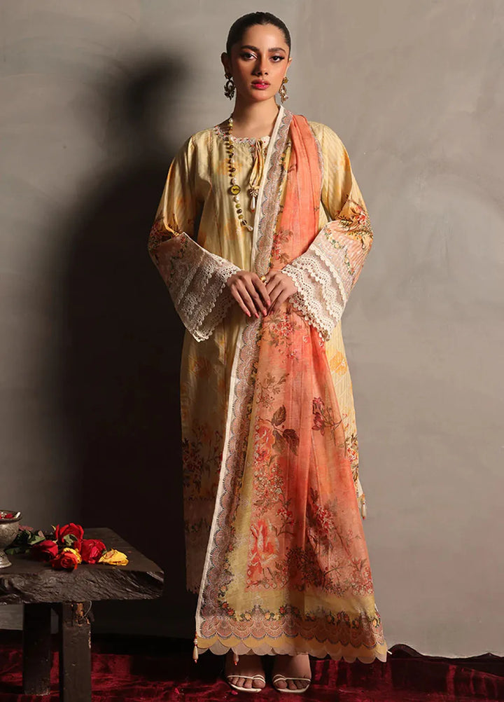 Zlooms Printed Dobby Cotton Suit Unstitched 3 Piece ZL25-C08-05 - Summer Collection