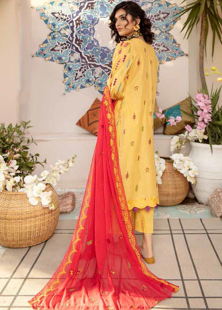 Zoha by Aymen Baloch Embroidered Lawn Suits Unstitched 3 Piece ZAB21FP 100 - Festive Collection